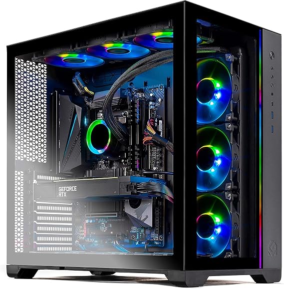 Skytech Prism II Gaming PC Desktop AMD Ryzen 9 5900X 3.7 GHz, RTX 3090 24G GDDR6X, 1TB NVME SSD, 16G DDR4 3200, 1000W Gold PSU, 360mm AIO, AC Wi-Fi, Windows 10 Home 64-bit