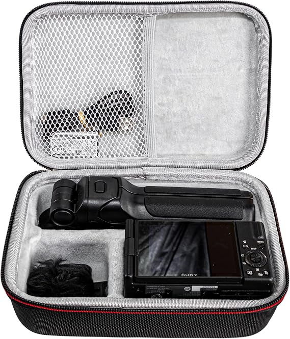 Hard EVA Storage Case for Sony ZV-1 / ZV-1F / ZV-1 II Digital Camera. Fits Vlogger Accessory Kit Tripod and Microphone