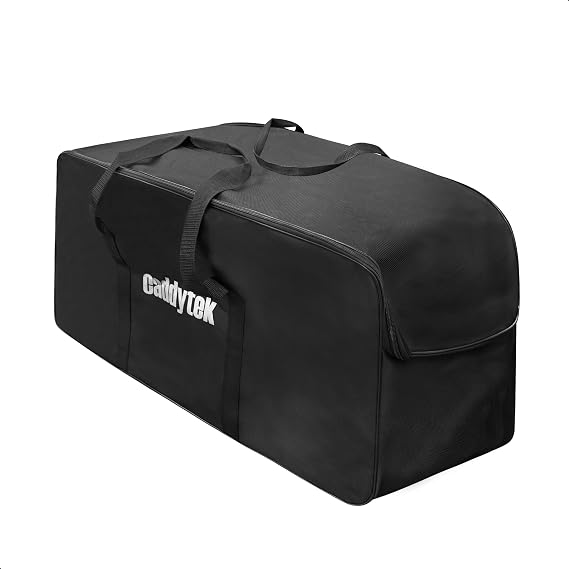CaddyTek Golf Cart Carry Bag Foldable Travel Case for Push Carts,Fits 3 Wheels and 4 Wheels