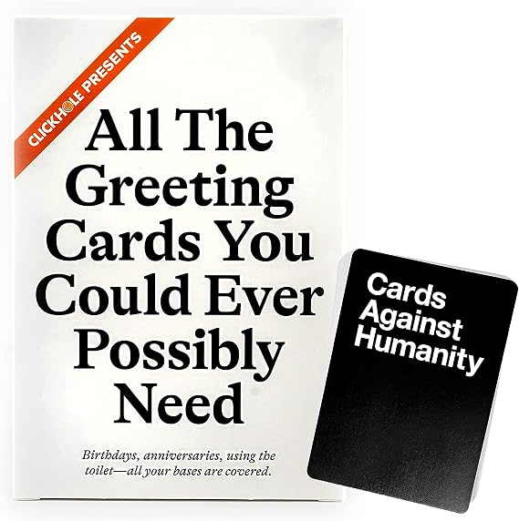 Cards Against Humanity Presents ClickHole Greeting Cards 12 Greeting Cards + 15 New CAH Cards