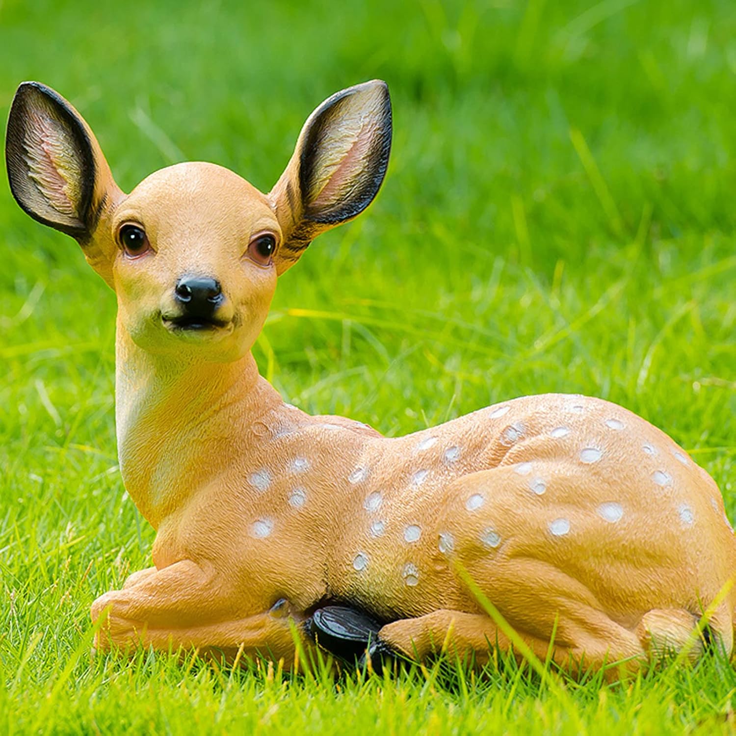 Outdoor Animal Statues Resin Deer Statue Deer Animals Sculpture Garden Art Decor Yard Ornament Lawn Garden Outdoor Patio Decoration Figurine