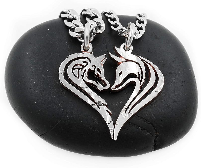 Wolf and Fox Couples Necklaces