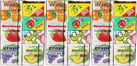 Marukawa 7 Pack Bubble Gum 1.29oz (3 Pack)