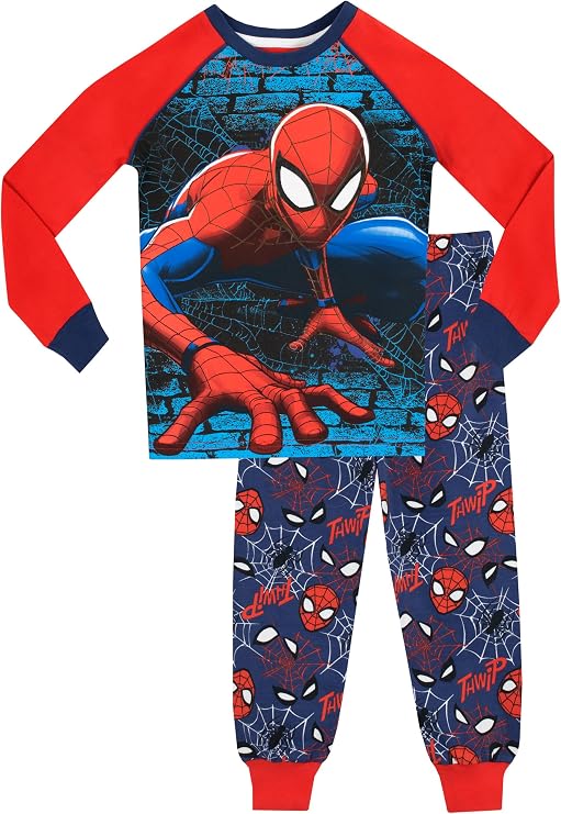Spiderman Boys' Pajamas Size 10 Blue