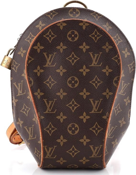 Pre-Loved Ellipse Backpack Monogram Canvas, Brown