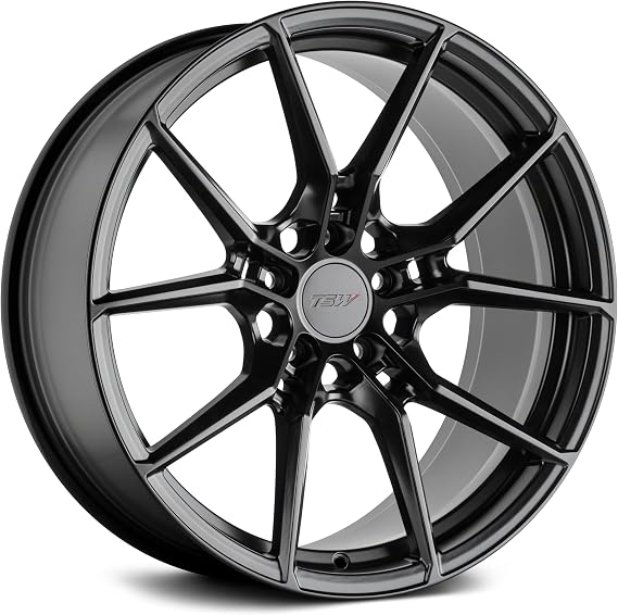 TSW Wheels Neptune SEMI Gloss Black Wheel with Aluminum (20 x 10. inches /5 x 112 mm, 40 mm Offset)