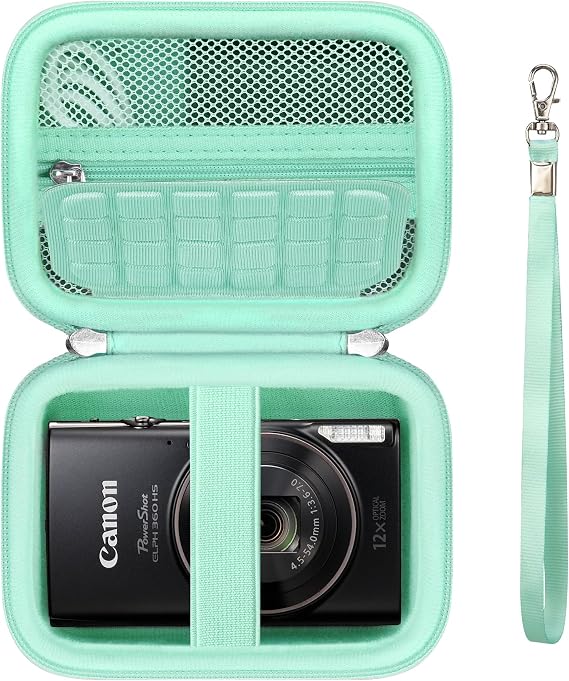 Camera Case for Canon PowerShot ELPH 360 HS A Camera, Light Green