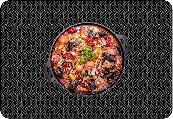 Induction Cooktop Mat, 30.8 * 20.5inch Magnetic Electric Stove Burner Covers, Silicone Induction Stove Top Protector, Antiscratch Induction Cooktop Protector Mat for Glass Top Stove
