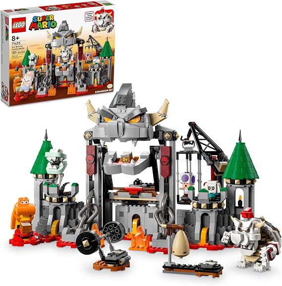 LEGO Super Mario Dry Bowser Castle Battle Expansion Set 71423 Buildable Game with 5 Super Mario Figure Collector Playset Combines Starter Course Super Mario Gift Set Ages 8-10 Medium 6425894
