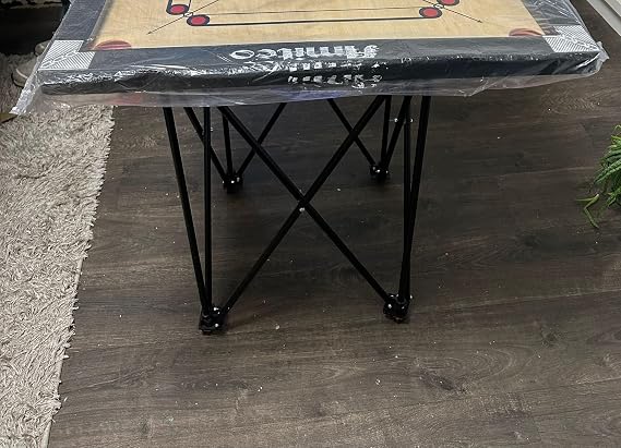 Carrom Board with 2 Inch Frame | Smooth & Fast Play | Home & Club Use - 83 Cm with Stand