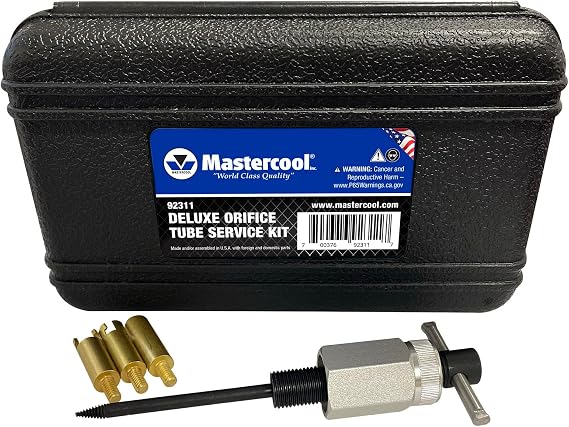 MASTERCOOL 92311 Deluxe Orifice Tool Service Kit, Black