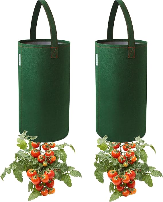 Pri Gardens Upside Down Tomato Planter, 2- Pack(Requires Plants,Soil and Fertilizer, not Included)