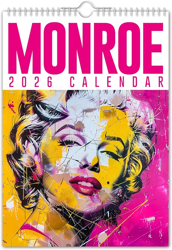 The Calendar King // Marilyn Monroe - ART - A4 Size 2026 Wall Calendar - CREATIVE CONCEPT
