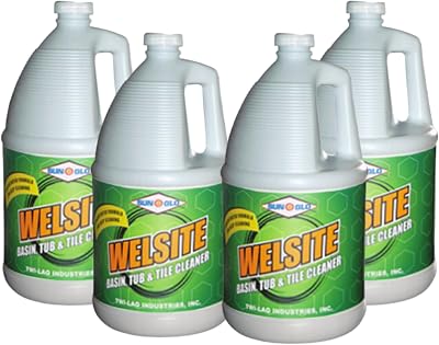 Sun-Glo Welsite Basin, Tub & Tile Cleaner Premium Restroom Shine 4x1 Gallon Case