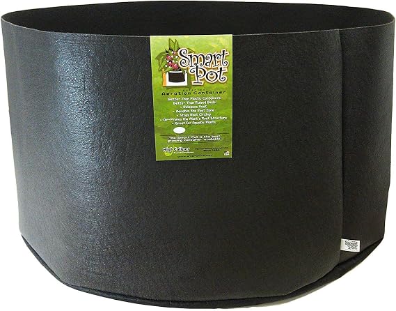 Smart Pots 65-Gallon Smart Pot Soft-Sided Container, Black