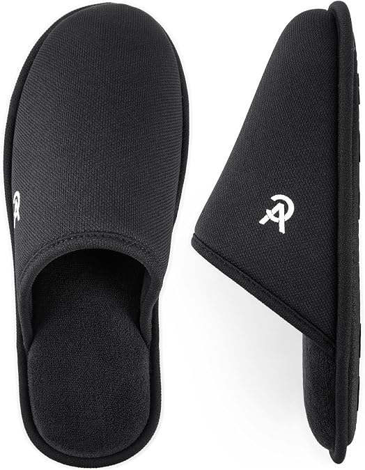 VeraCosy Mens Non-Slip Corn Knit Slippers