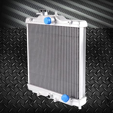G-PLUS 2 Row 42MM Aluminum Cooling Racing Radiator Stop Leak Compatible with 1992-2000 Honda Civic D15 D16 EG EK SOHC