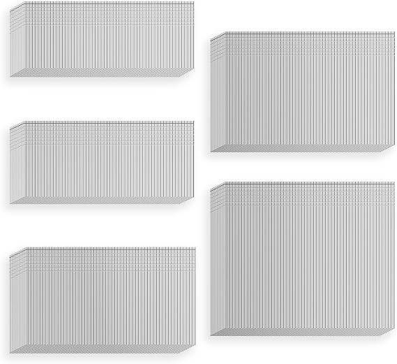 5000 Count 16 Gauge Finish Nails Total (1-1/4, 1-1/2, 1-3/4, 2, 2-1/2" 1000 Per Size) Galvanized Finish Processing Nails Suitable for Most Brand of 16 Gauge Pneumatic and Electric Brad Nailer