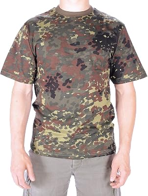 Mil-Tec Camo Crewneck Mens Cotton T-Shirt