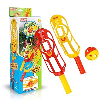 Duncan Toys Pick N Pass - Outdoor/Indoor Game Activities for Kids, Pop-Pass-Catch Ball Game w/Long Hurler, 2 Catcher and a Ball, Fun Outdoor Toy and Gift for Kids