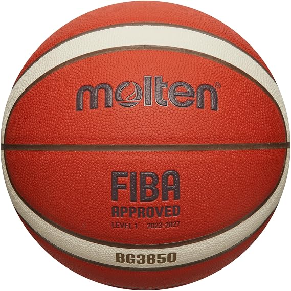 Molten Basketball | BG3800 BG3850 Ultimate Training & Club Game Ball | Game-Ready Pebble Grip | Durable Composite Leather for Performance & Control | Indoor | Orange & Ivory