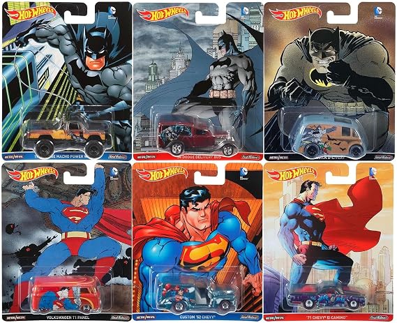 Hot Wheels 1:64 Pop Culture- Batman and Superman Case D Assortment