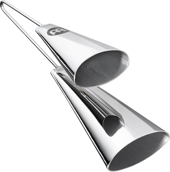 Meinl Percussion STBAG3-CH Traditional Style Handheld Chrome Finish Steel A-Go-Go Bells