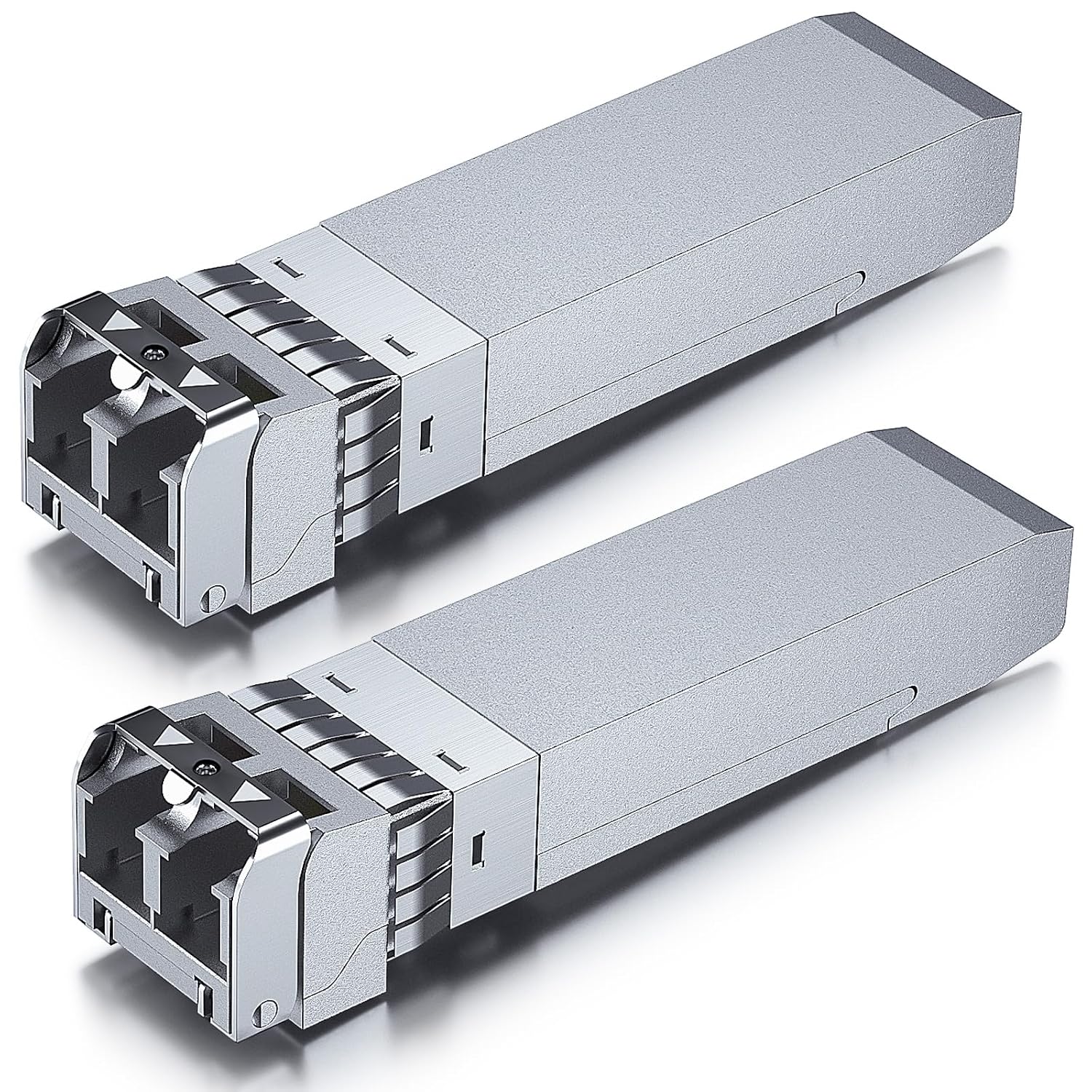 10Gtek [2 Pack 10Gb SFP SR Multimode Module 300-meter, 10GBase-SR LC Transceiver Compatible for Cisco SFP-10G-SR, Meraki, Mikrotik S85DLC03D, Ubiquiti, Netgear, Zyxel, Qnap,Synology,D-Link and more
