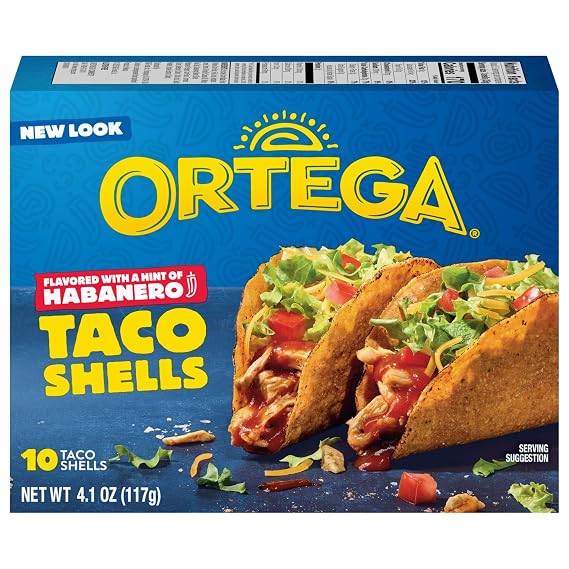 Ortega Habanero Taco Shells, 4.1 Ounce, 10 Shells