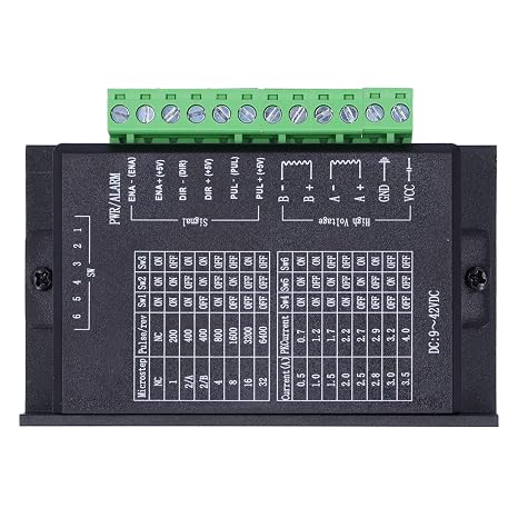 Stepper Motor Driver TB6600 1 Axis CNC 4A DC9 40V, with high Speed optocoupler Isolation, for 42 57 86 Steppers