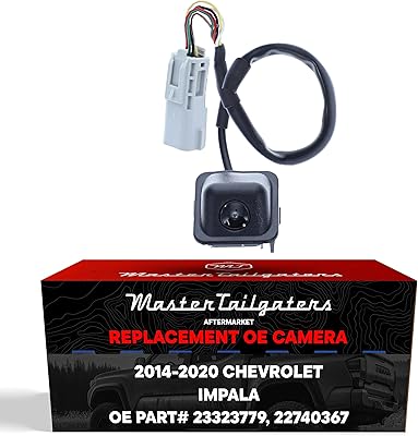 Master Tailgaters Replacement for Chevrolet Impala 2014-2020, Impala Eco 2014 Backup Camera OE Part # 23323779, 22740367