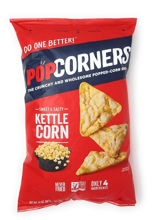Popcorners Sweet & Salty Corn Chip, 20 Ounce Bag