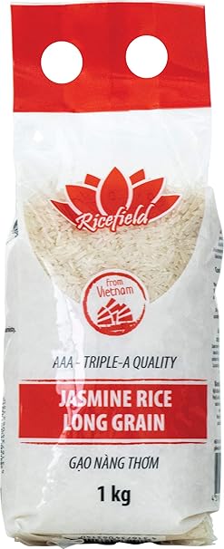 RICEFIELD Jasmine Rice 100% Long Grain 1 kg
