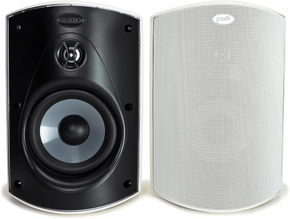 Polk Audio Atrium 6 All-Weather Outdoor Speakers, 100W Wired (Pair, White)