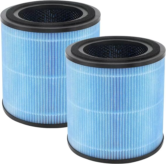 2 Pack AP0601 Filter Replacement Compatible with AIRTOK AP0601 air Purifier, H13 True HEPA Air Purifier Filter, High Efficiency Activated Carbon Filter