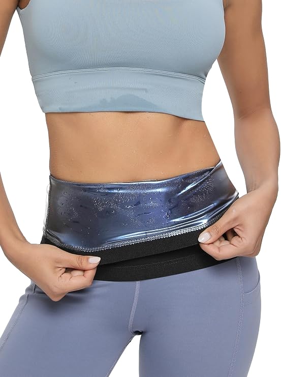 Sauna Suit Waist Trainer Band for Women Girls, Adjustable Waist Cincher Slimming Waist Trimmer for Lower Belly Fat