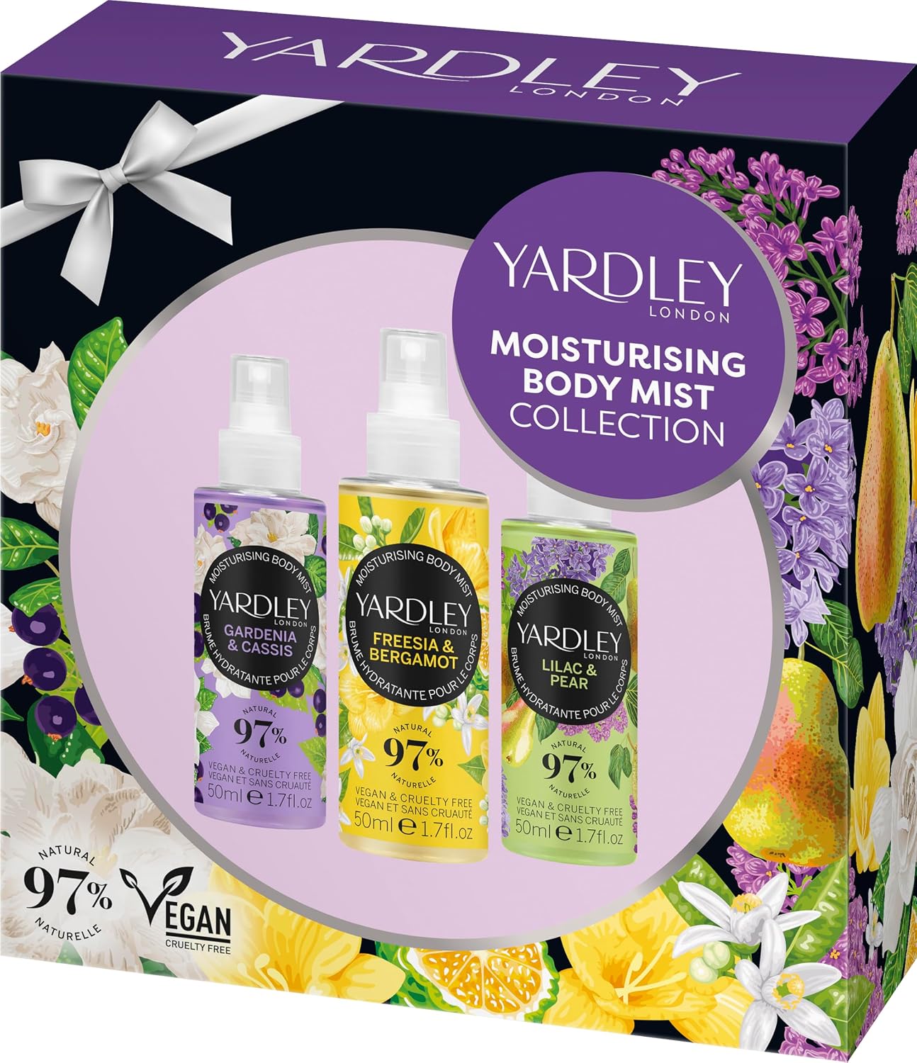 Yardley London Contemporary Classic Florals Fragrance Mist Collection, Featuring Timeless Floral Scents for a Refreshing and Long-lasting Aroma