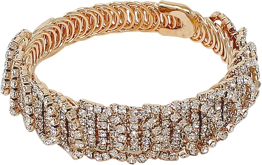 JewelryNanny Wrap Around Rhinestone Bangle