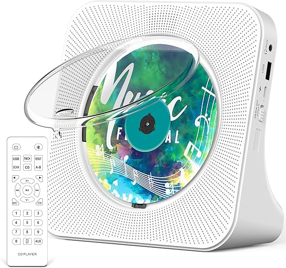 Greadio Portable CD Player with Bluetooth, CD Players for Home