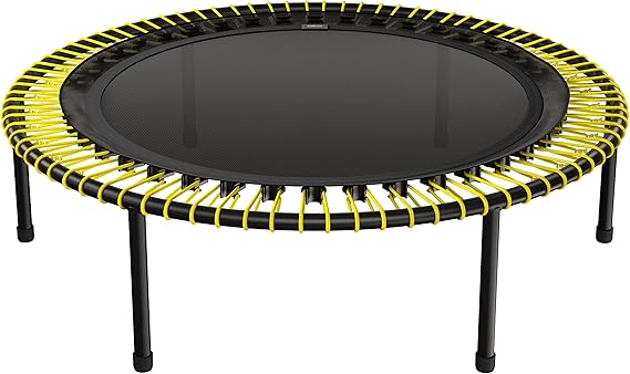 bellicon Mini Trampoline | Bungee Suspension up to 330 lbs | Indoor Fitness Rebounder for Adults | Screw-in Legs