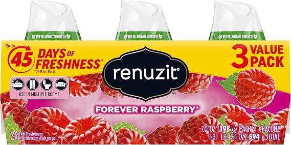 Renuzit Aroma Adjustables Airfreshner, Raspberry, 7 Ounce (Pack of 3)