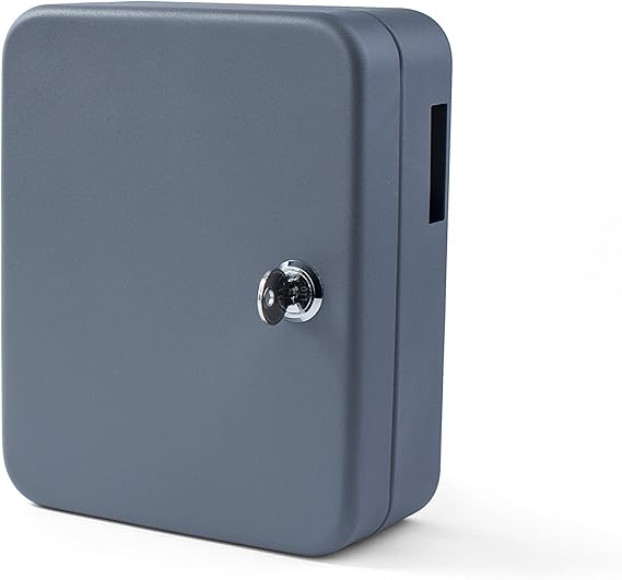 PAVO 8036653 Key Cabinet for 30 Keys - Dark Grey