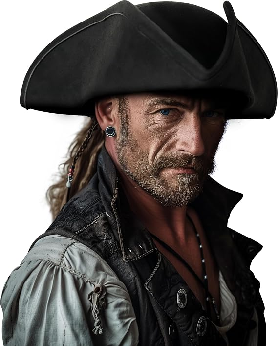 VZQI Adult Pirate Tricorn Colonial Costume Hat