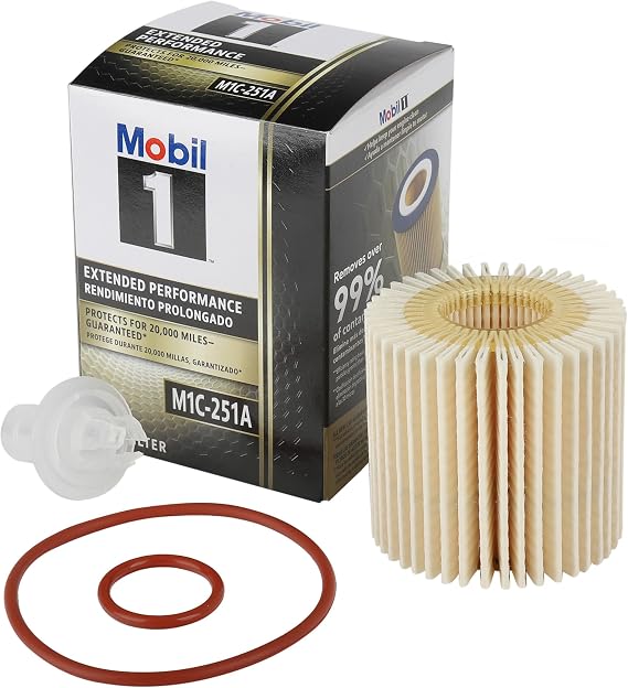 Mobil 1 Extended Performance Oil Filter, M1C-251A | 1 Pack | Synthetic Blend, High Efficiency 25,000 Mile Protection