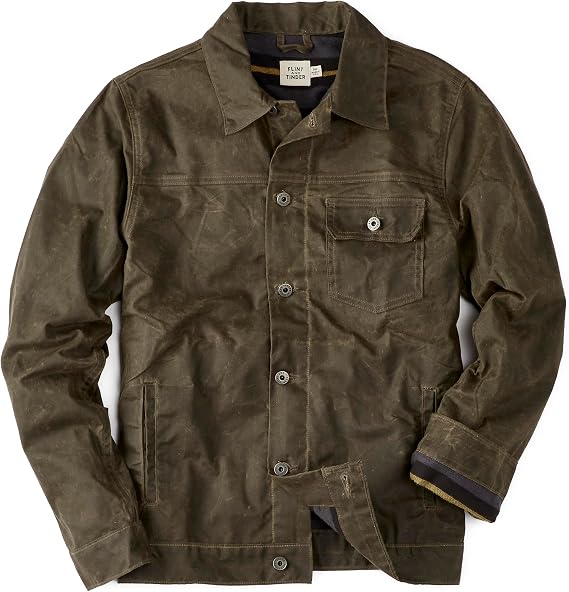 Huckberry Men's Flint and Tinder Flannel-lined Waxed Trucker Jacket Flint and Tinder Flannel Lined Waxed Trucker Jacket (pack of 1)