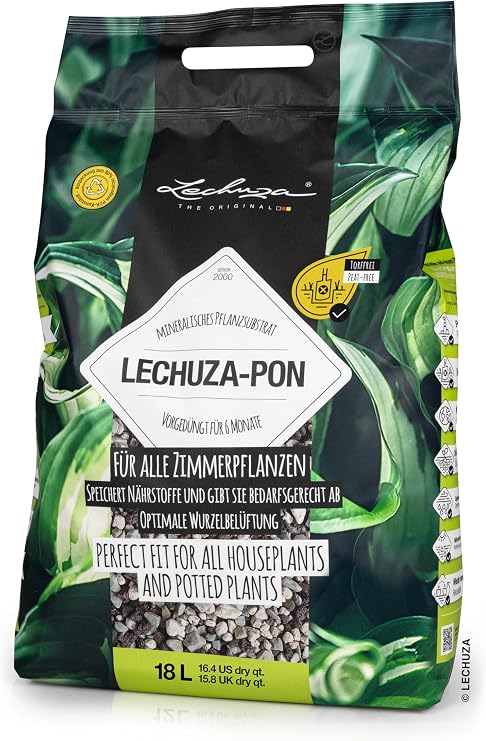LECHUZA PON Peat-Free Potting Compost for All Indoor Plants,18L