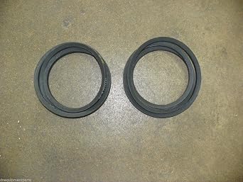 Aftermarket Replacement Set of 2 Belts Compatible with Buehler Farm King 5' Cut Finish Mowers Code 904251