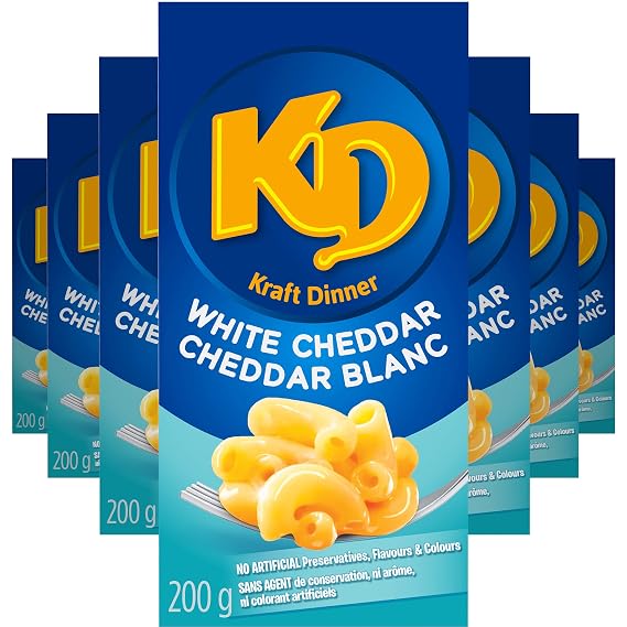 Kraft Dinner White Cheddar Macaroni & Cheese, 200G Box
