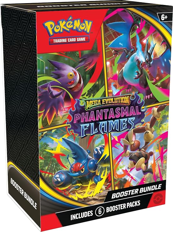 Pokemon TCG: Mega EvolutionPhantasmal Flames Booster Bundle (6 Booster Packs)