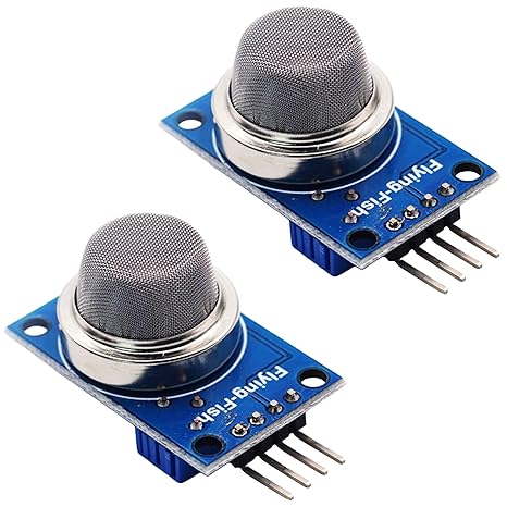 MQ2 Gas Sensor Module for Arduino, ESP32, ESP8266, Raspberry Pi - Smoke, LPG, Methane Detection, 2 Pieces, Tutorials Provided